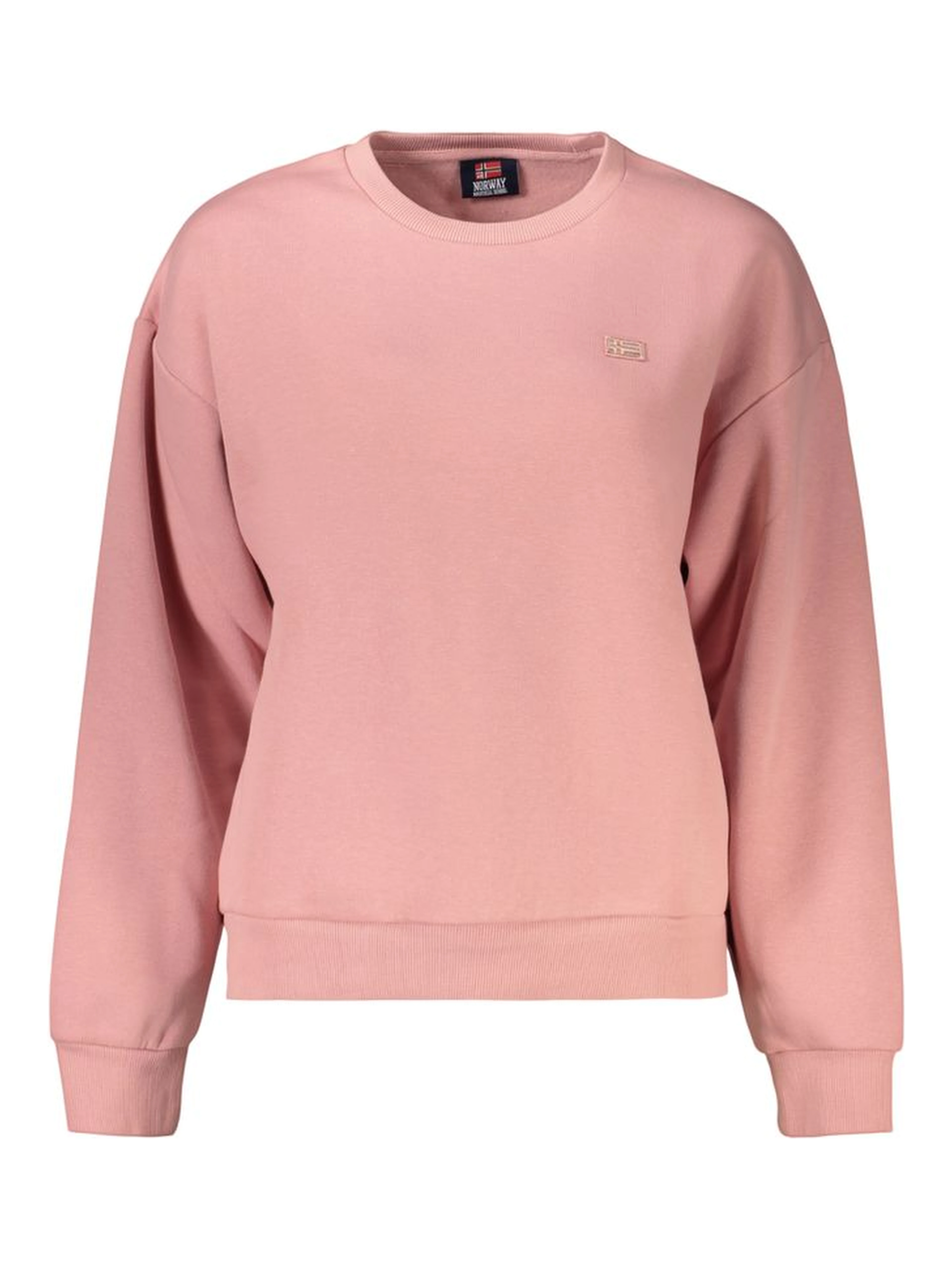 Pink Cotton Womens Sweatshirt