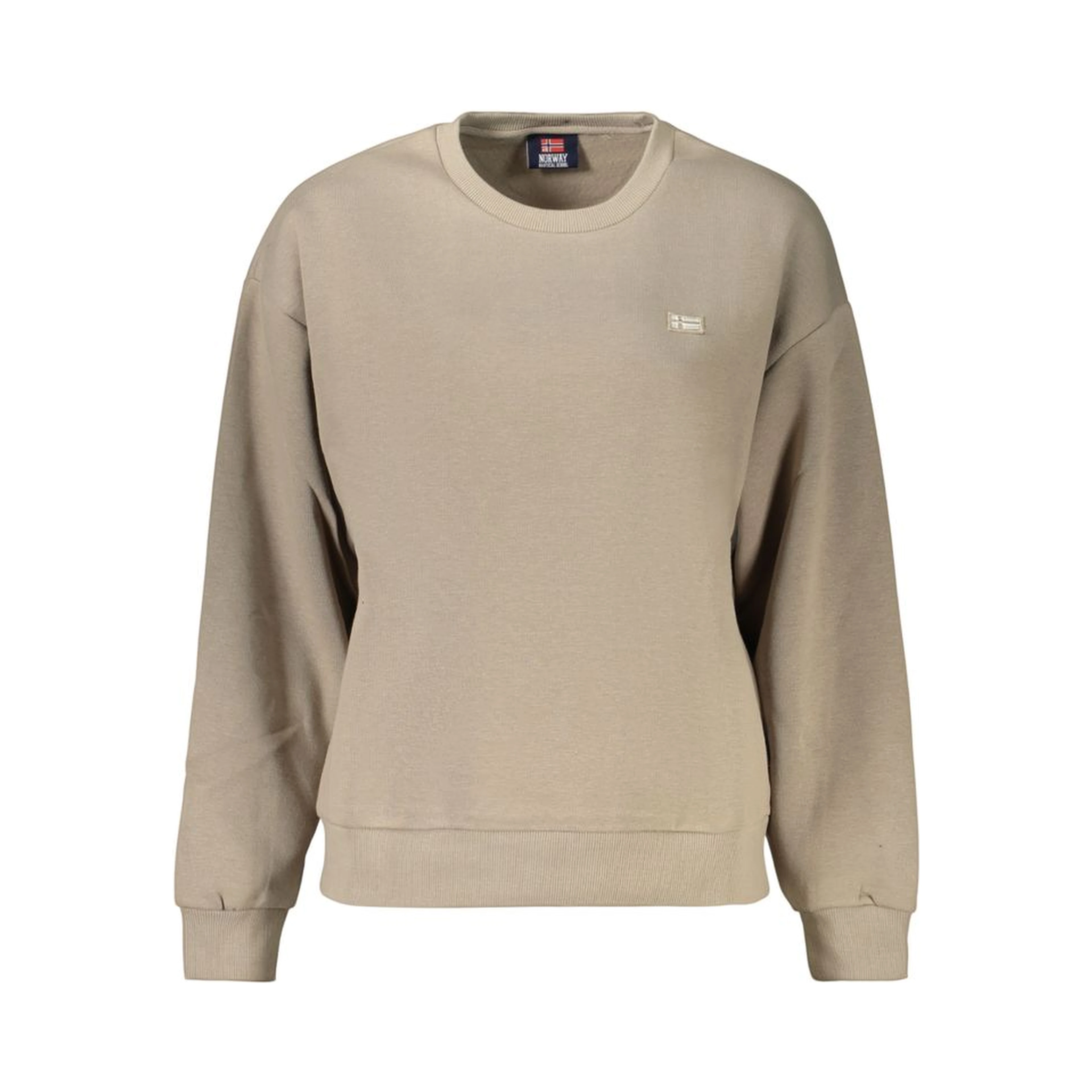 Beige Cotton Women's Sweatshirt