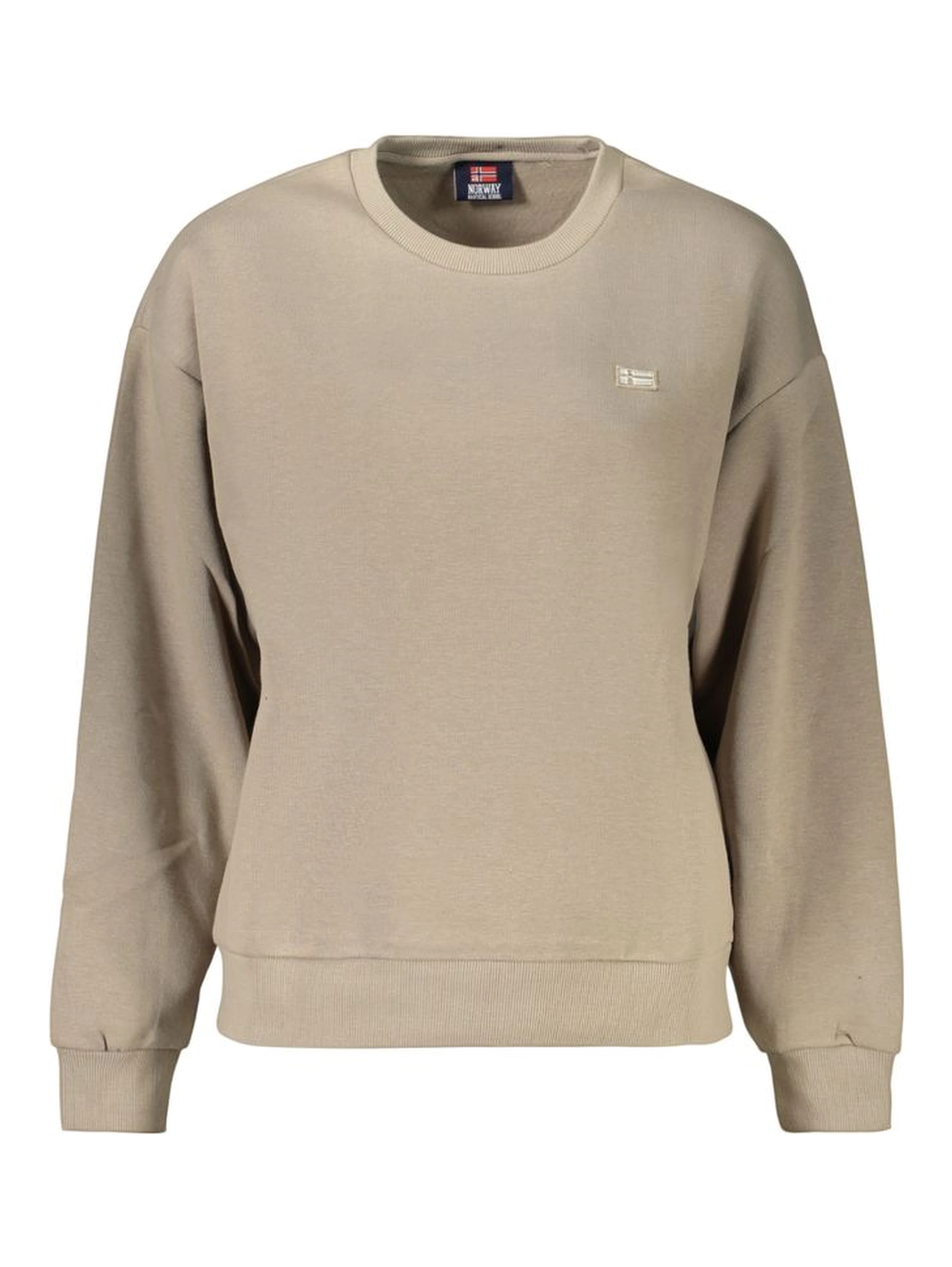 Beige Cotton Women's Sweatshirt