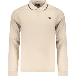 Beige Cotton Men's Polo