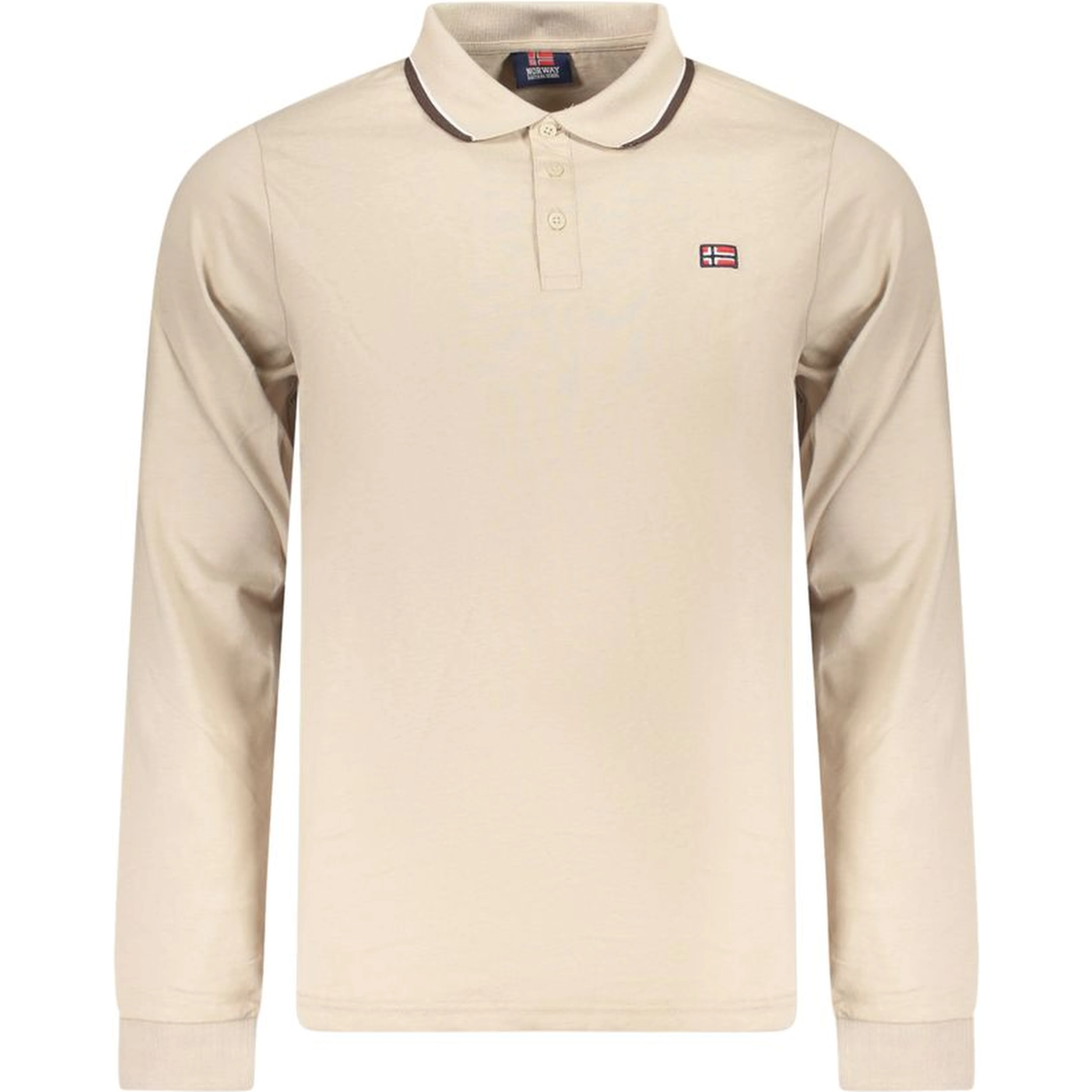 Beige Cotton Men's Polo