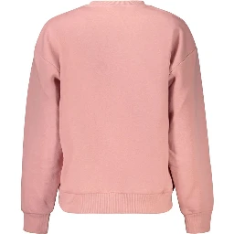 Pink Cotton Womens Sweatshirt