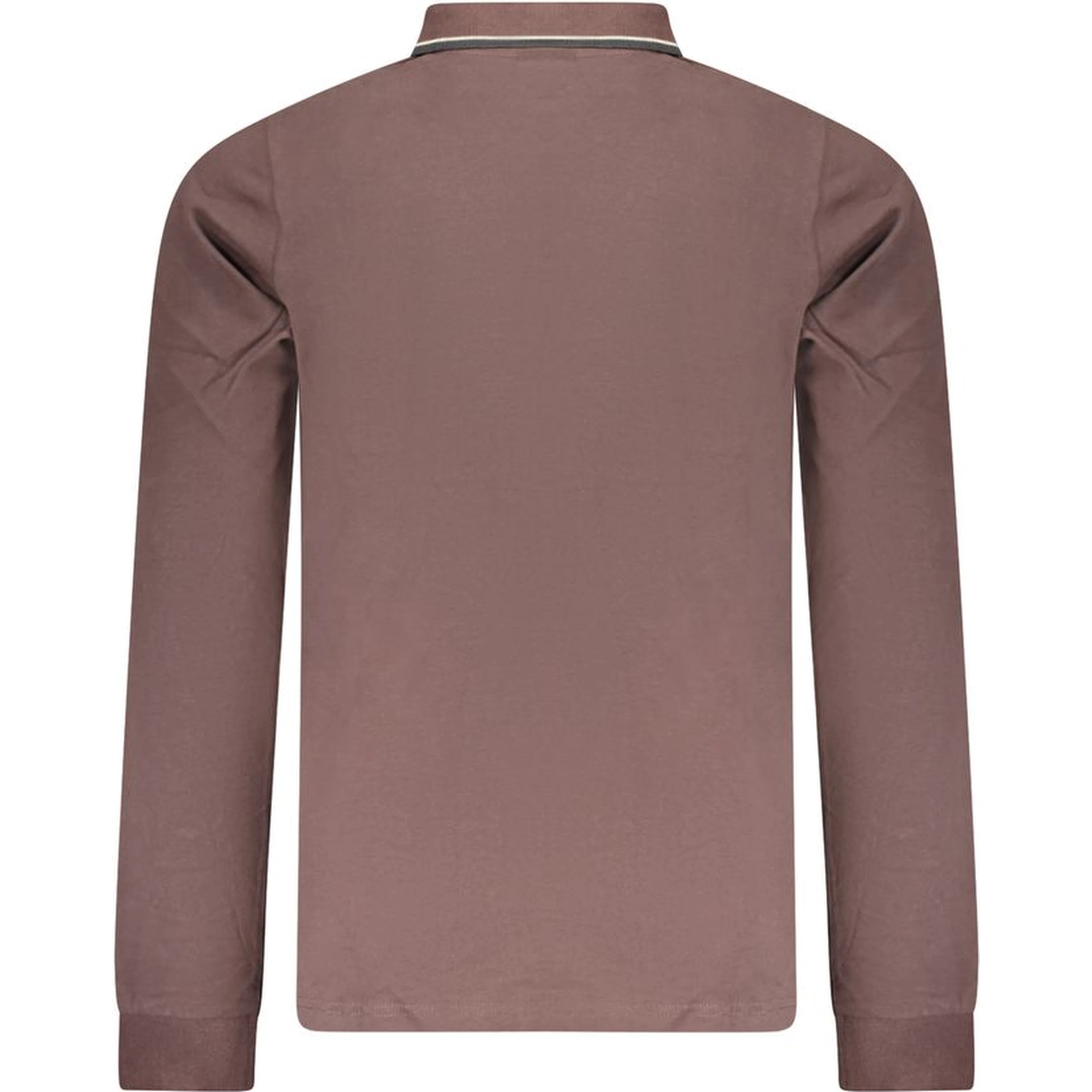 Brown Cotton Mens Polo