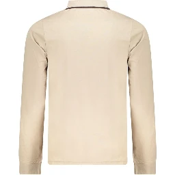 Beige Cotton Men's Polo