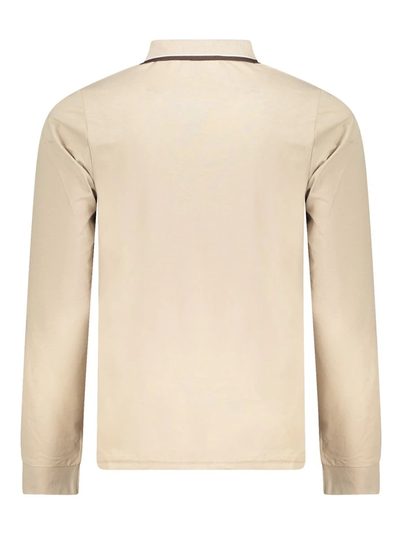 Beige Cotton Men's Polo