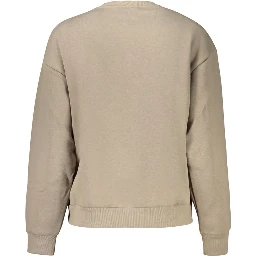 Beige Cotton Women's Sweatshirt