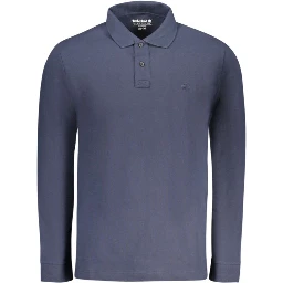Blue Cotton Men's Polo