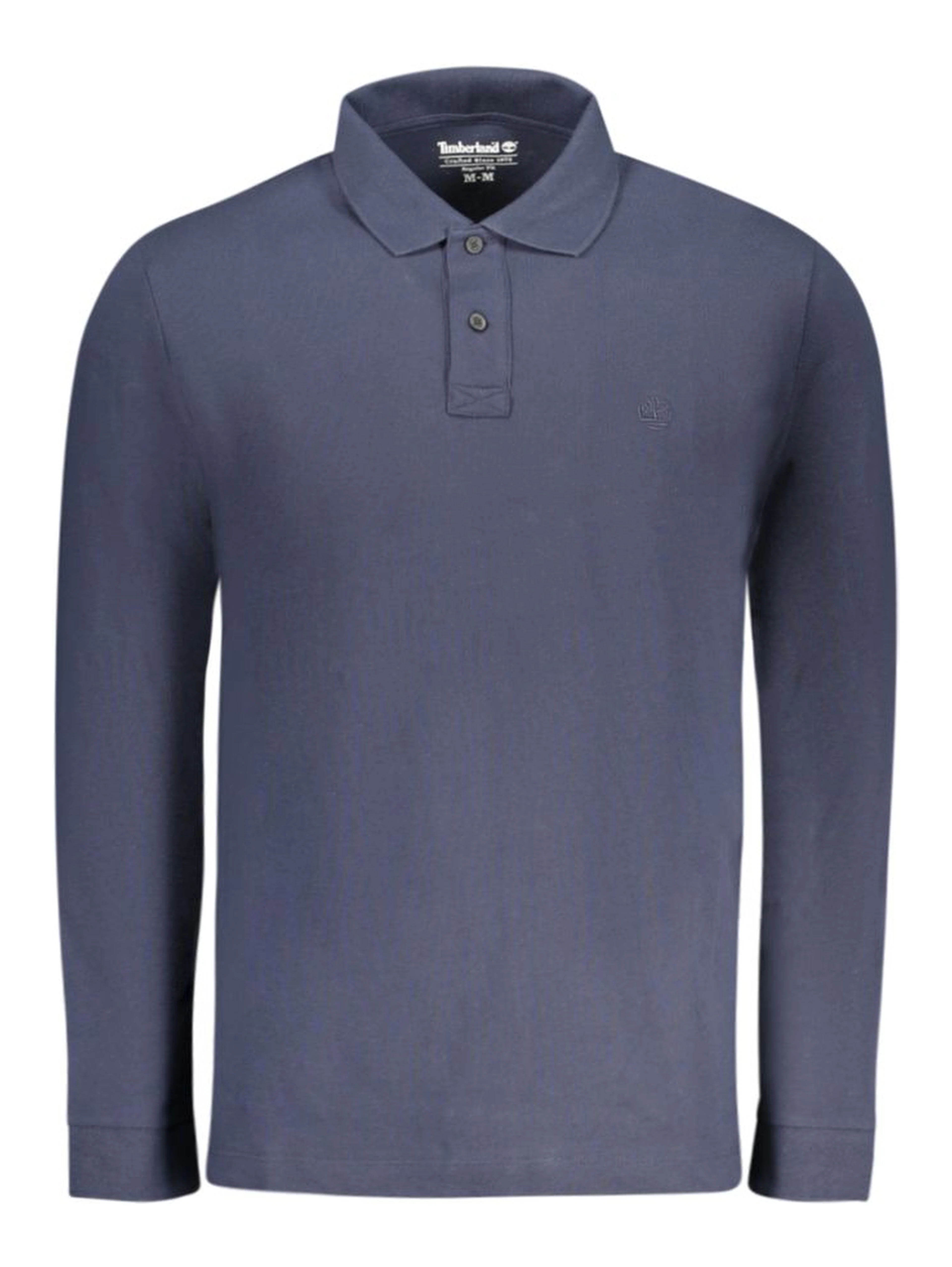 Blue Cotton Men's Polo