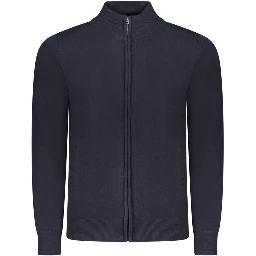 Blue Acrylic Men Sweater