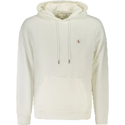 White Cotton Men's Hoodie