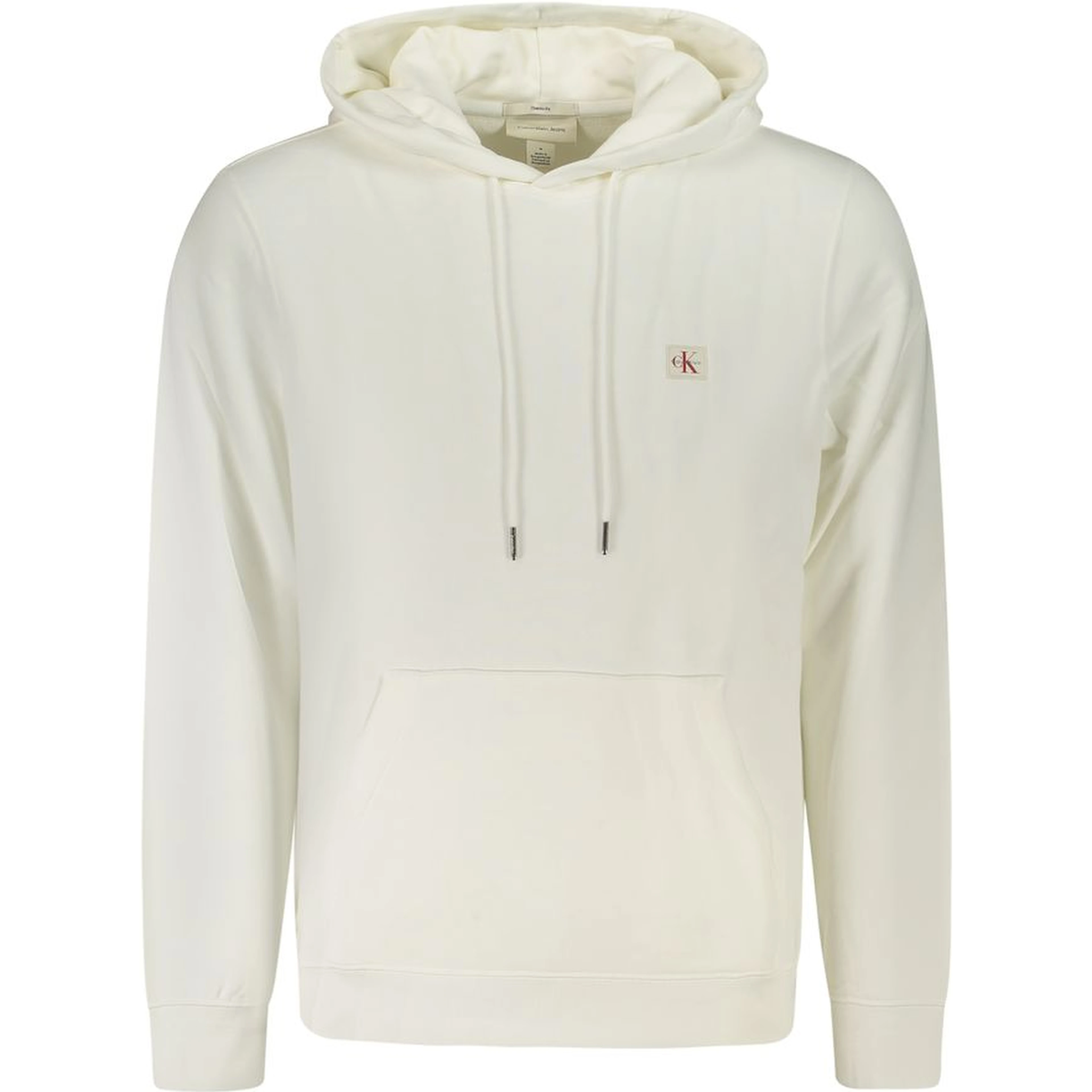 White Cotton Men's Hoodie