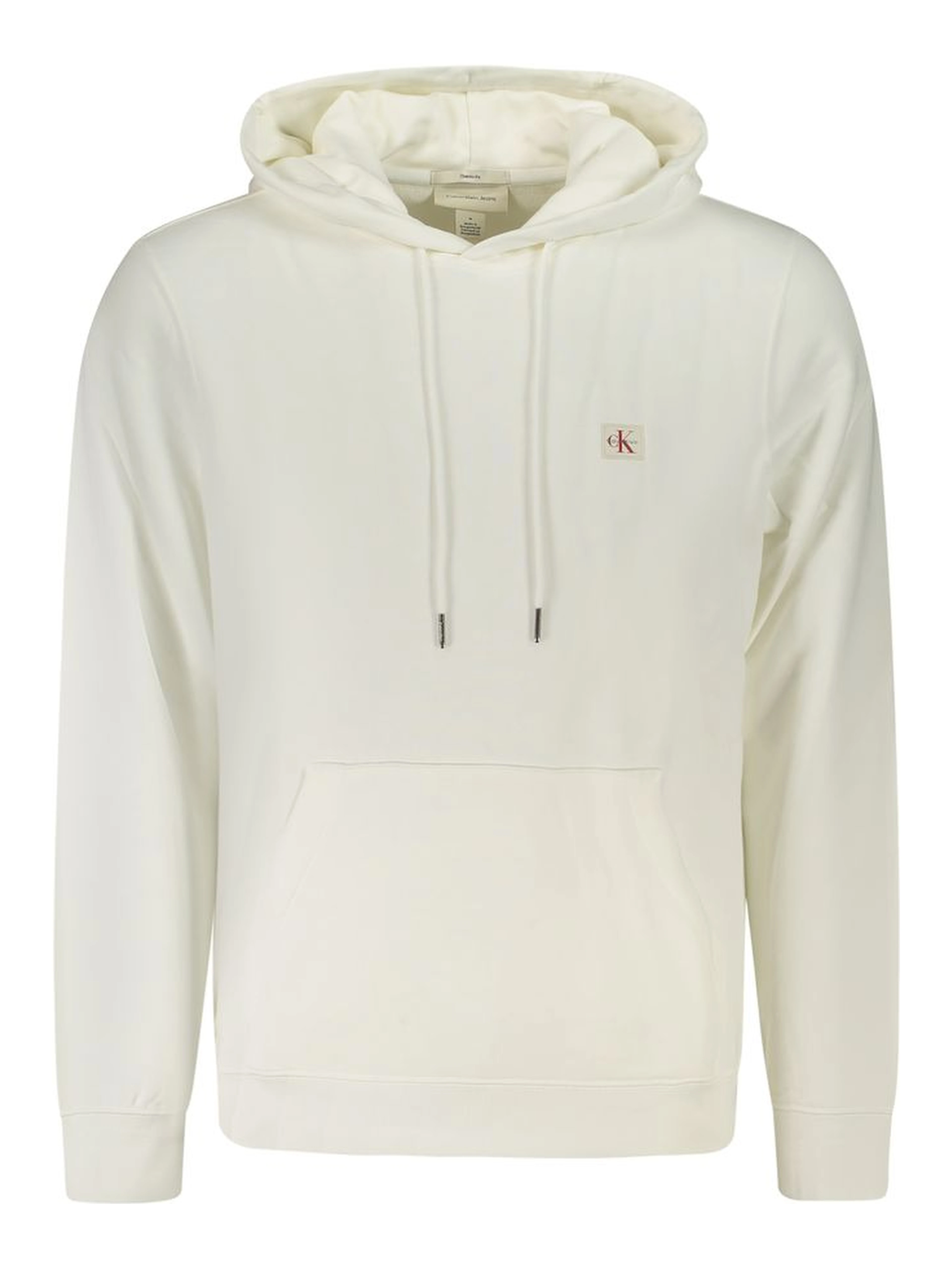 White Cotton Men's Hoodie