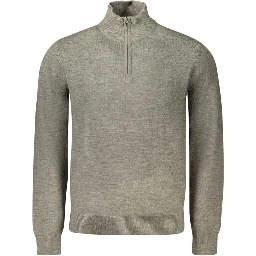 Gray Acrylic Men's Sweater