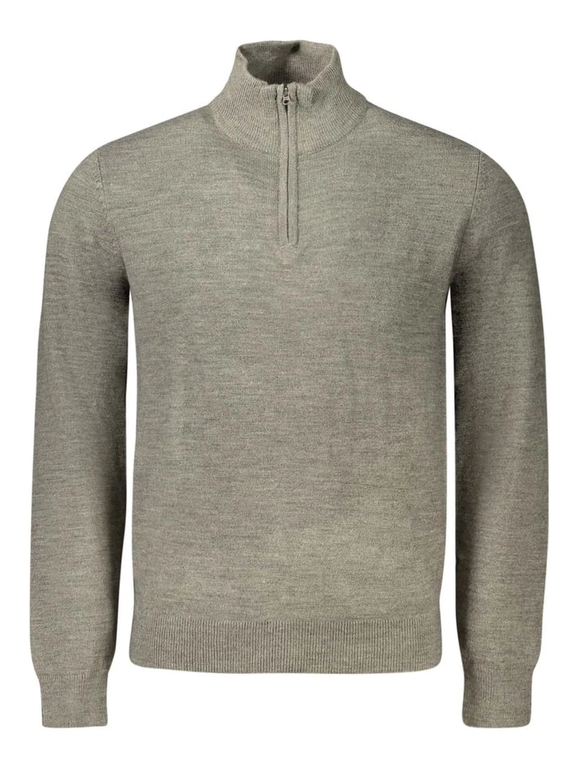 Gray Acrylic Men's Sweater
