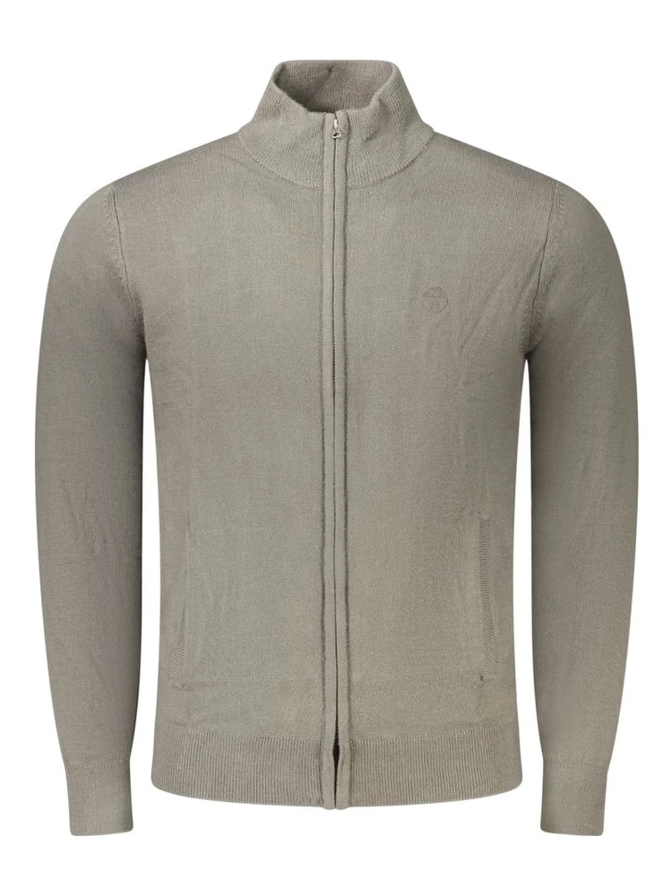 Gray Acrylic Mens Sweater