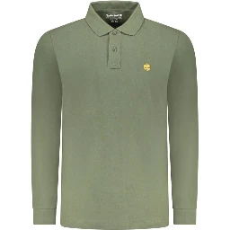 Green Cotton Men's Polo Shirt