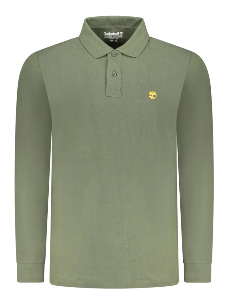 Green Cotton Men's Polo Shirt