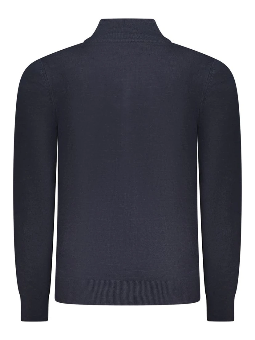 Blue Acrylic Men Sweater