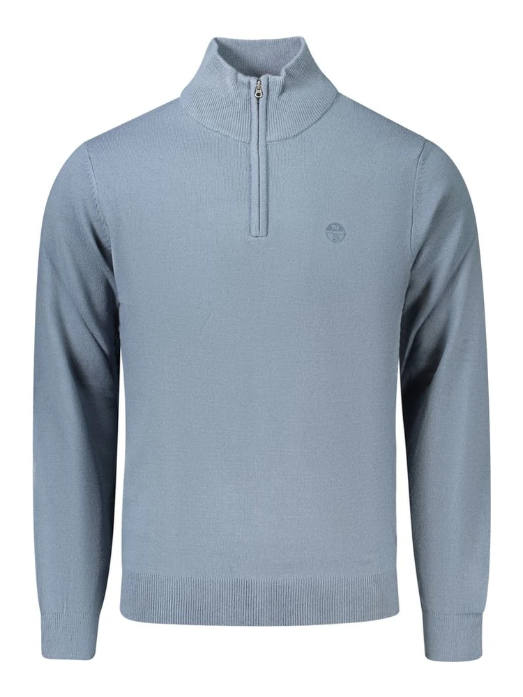 Blue Acrylic Men's Sweater