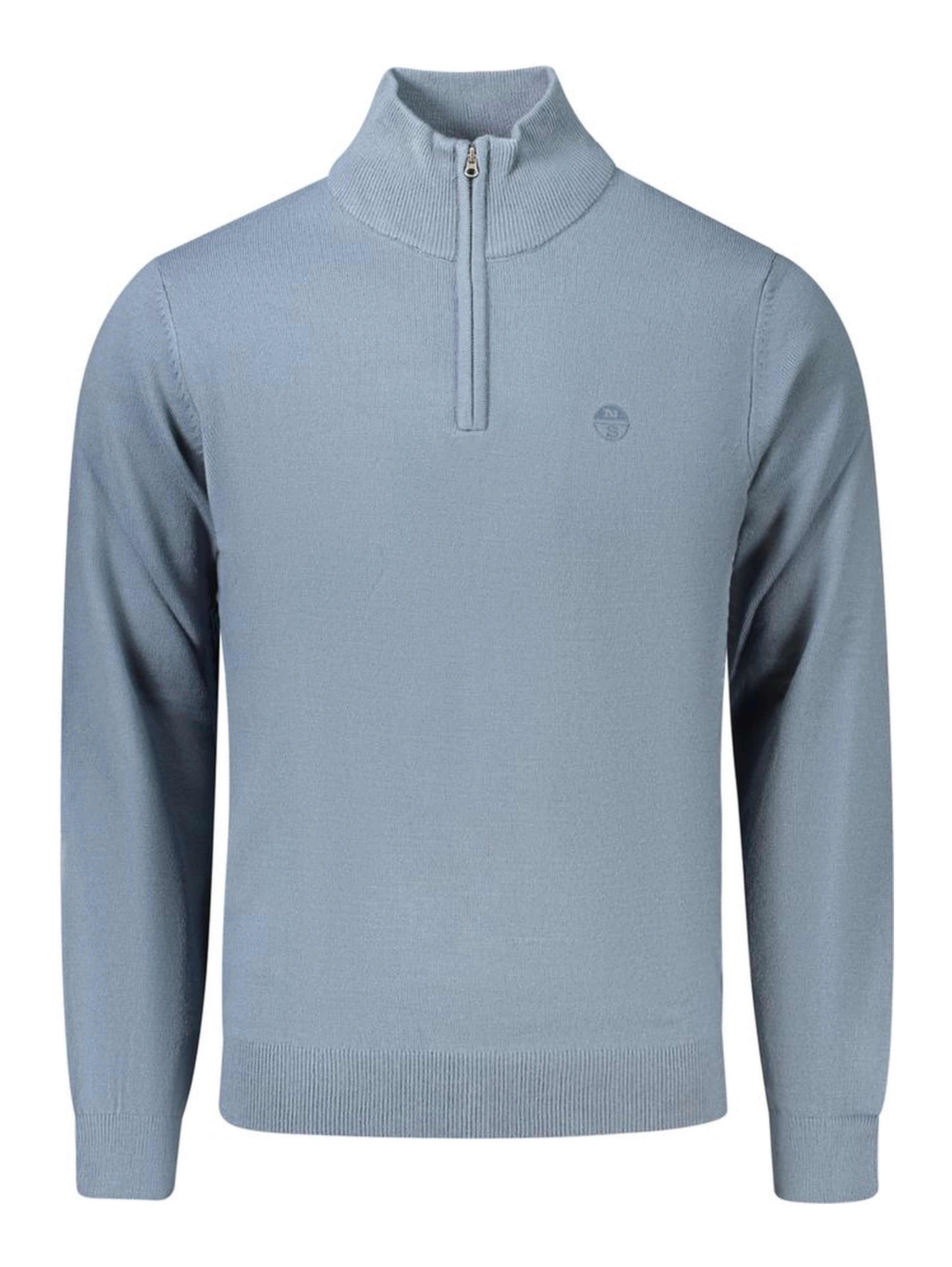 Blue Acrylic Men's Sweater
