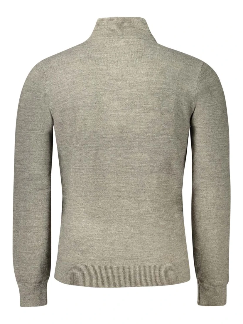 Gray Acrylic Men's Sweater