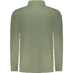 Green Cotton Men's Polo Shirt