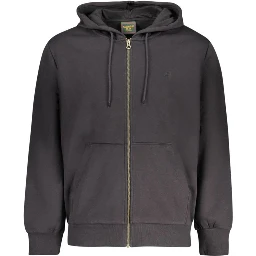 Black Cotton Men's Sweatshirt