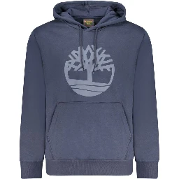 Blue Cotton Men's Hoodie