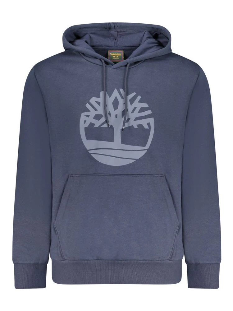 Blue Cotton Men's Hoodie