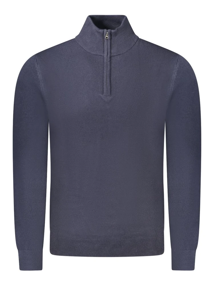 Blue Acrylic Men Sweater