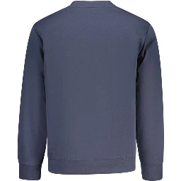 Blue Cotton Mens Sweatshirt