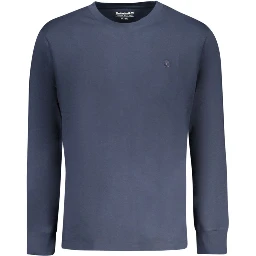 Blue Cotton Men's T-Shirt