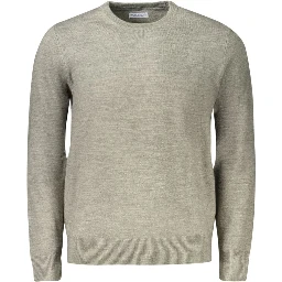 Grey Acrylic Men Sweater