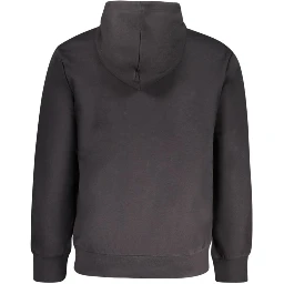 Black Cotton Men's Sweatshirt