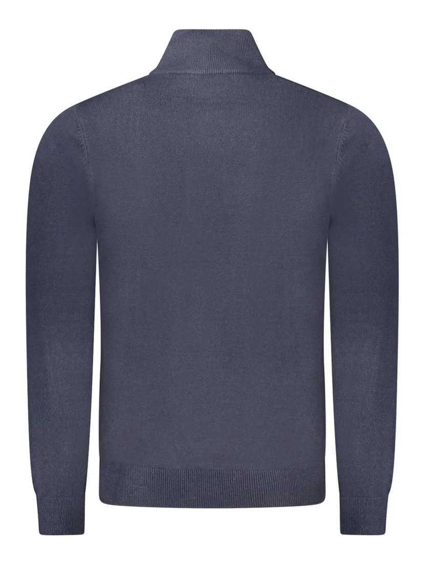 Blue Acrylic Men Sweater