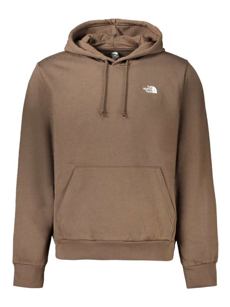 Brown Cotton Men Sweatshirt