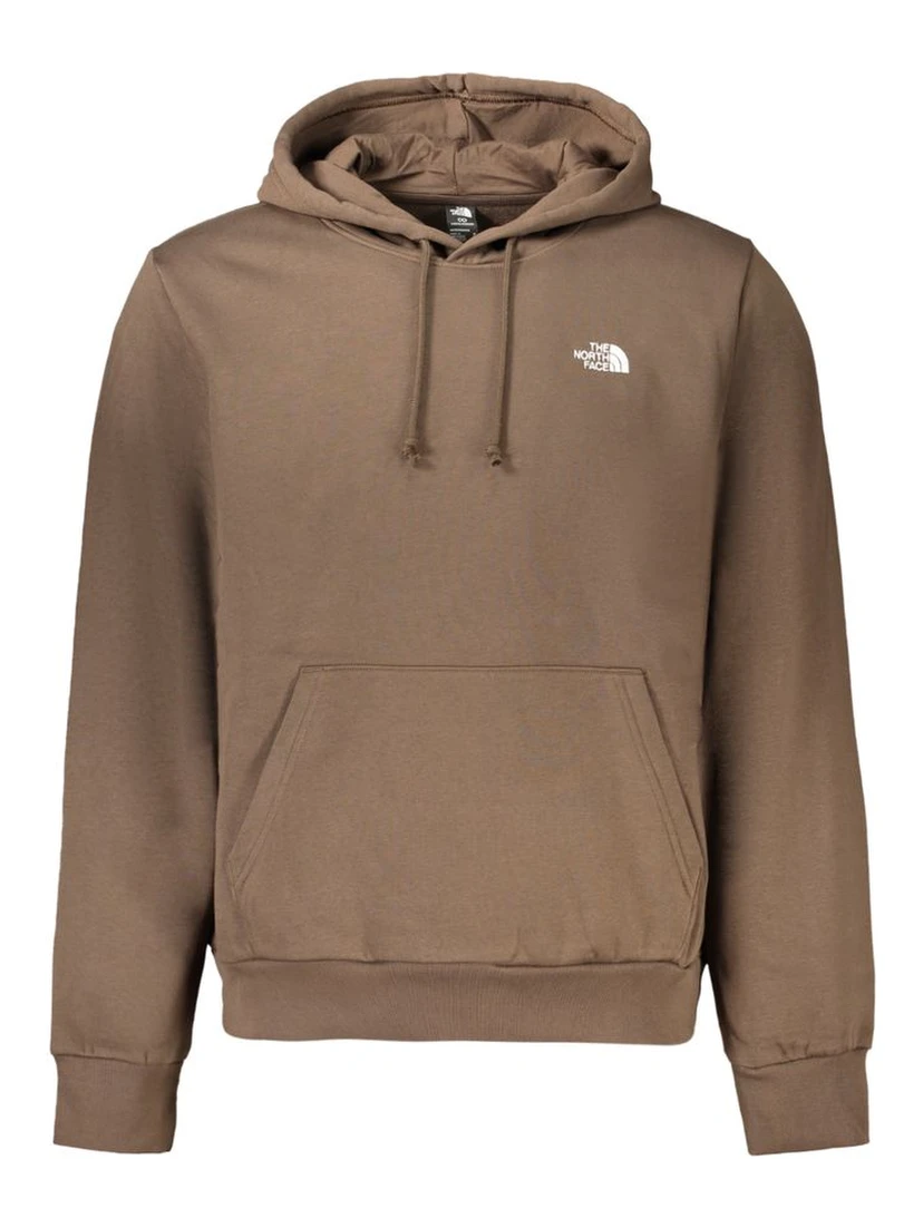 Brown Cotton Men Sweatshirt
