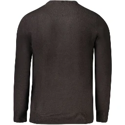 Black Acrylic Men's Sweater