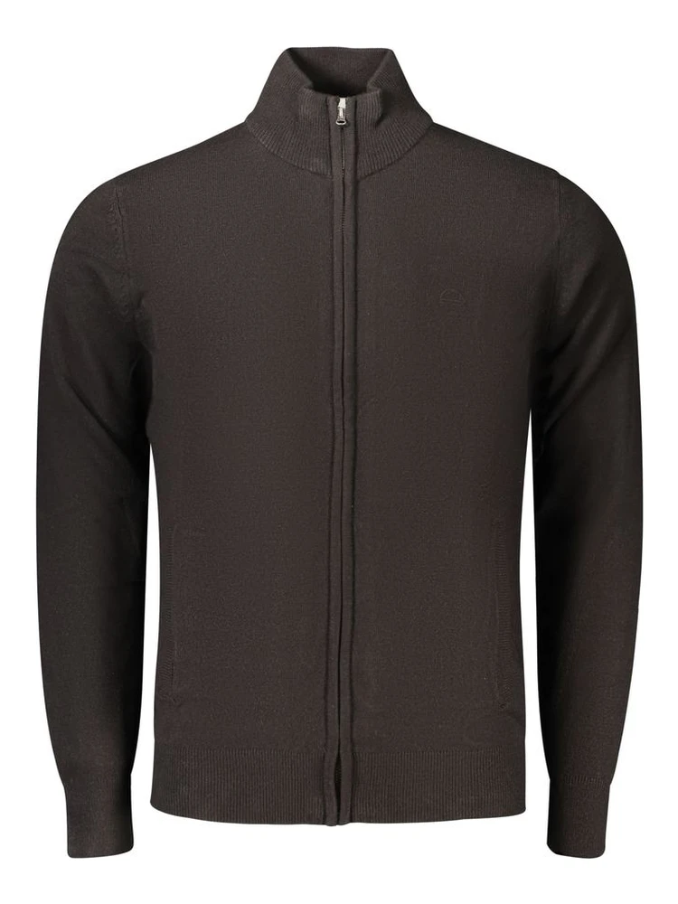 Black Acrylic Men's Cardigan