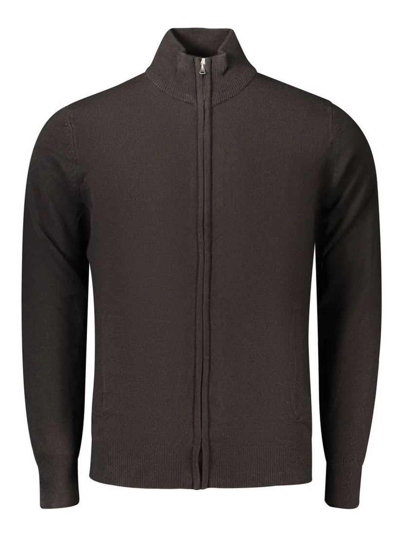 Black Acrylic Men's Cardigan