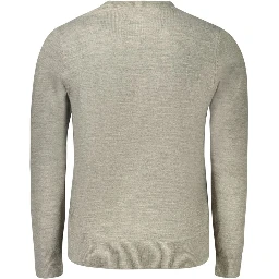 Grey Acrylic Men Sweater