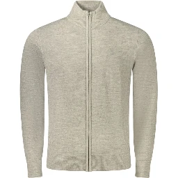 Grey Acrylic Men's Sweater
