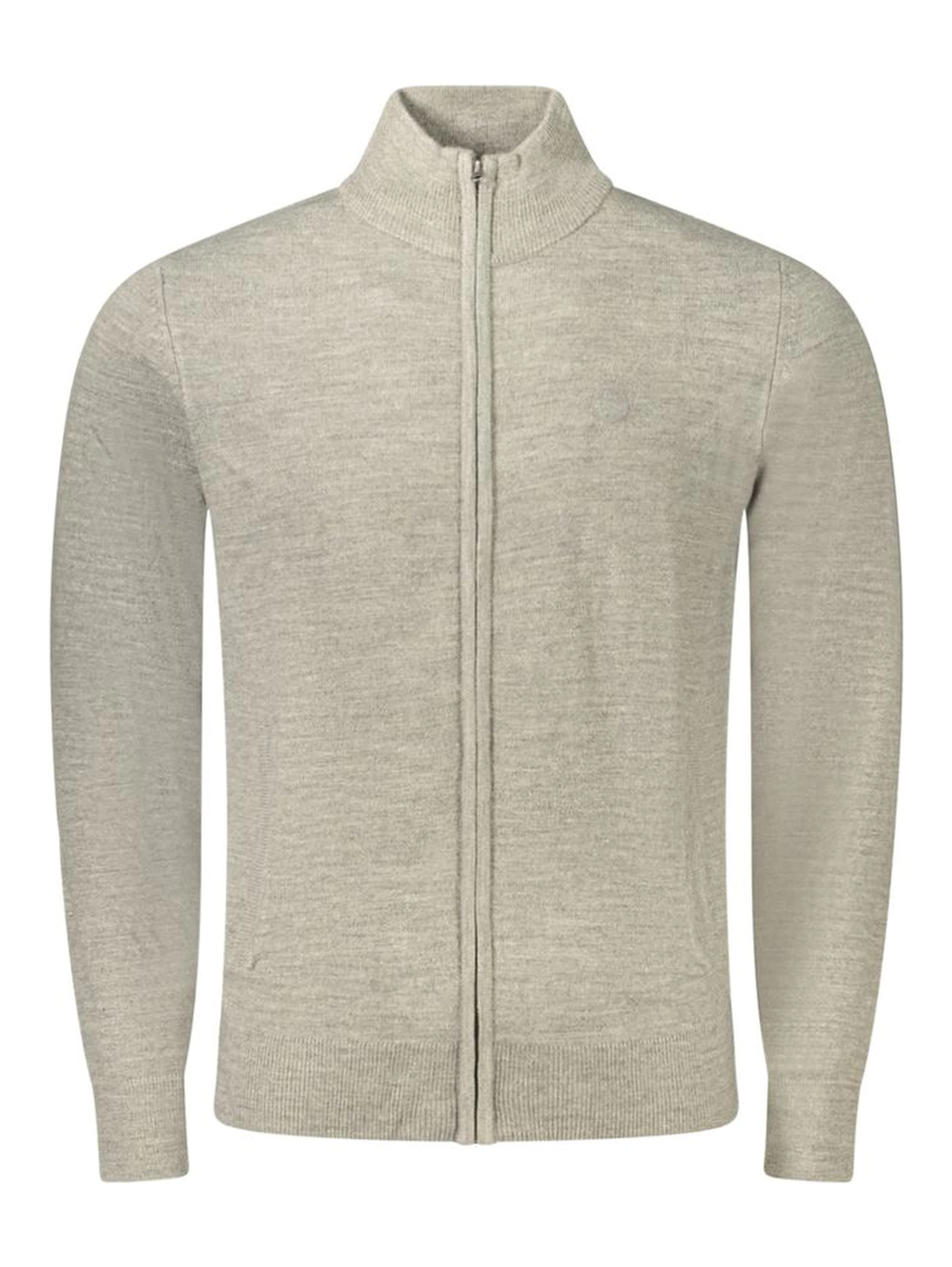 Grey Acrylic Men's Sweater