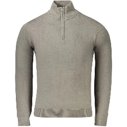 Gray Acrylic Men's Sweater