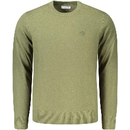 Green Acrylic Men's Sweater