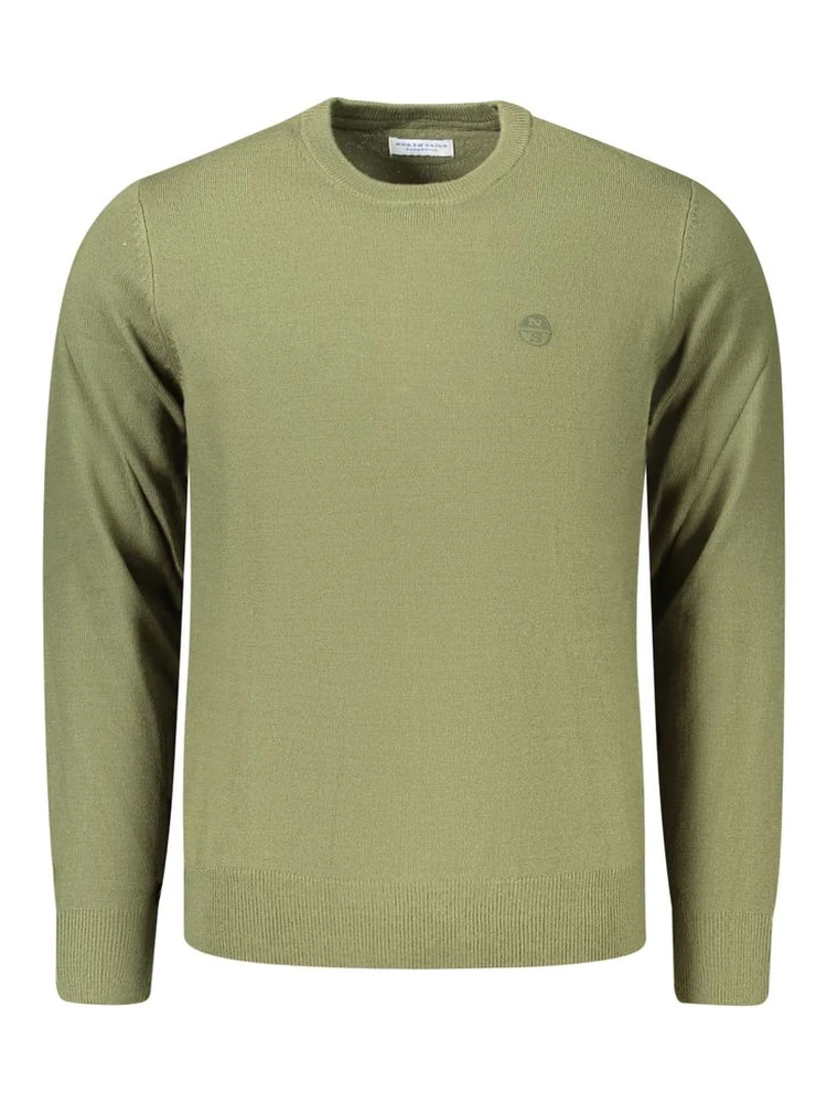 Green Acrylic Men's Sweater