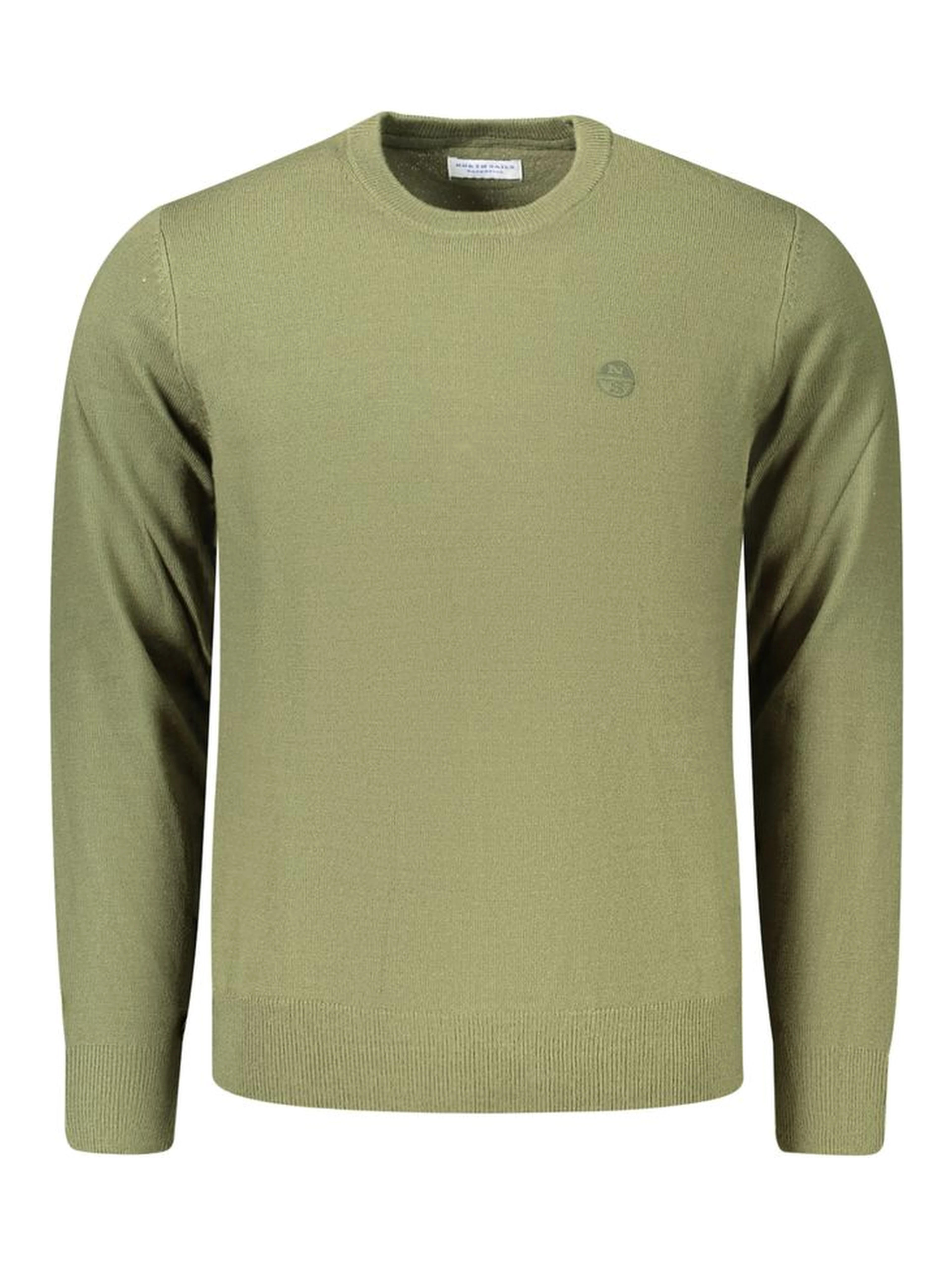 Green Acrylic Men's Sweater