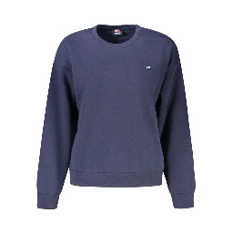 Blue Cotton Women's Sweatshirt
