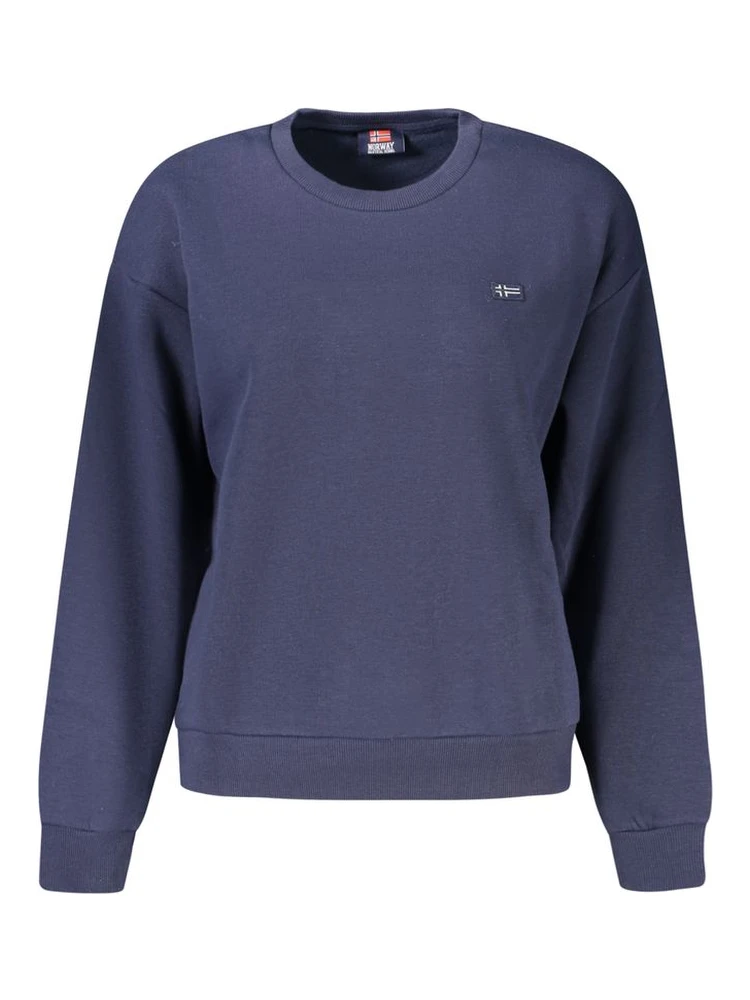 Blue Cotton Women's Sweatshirt