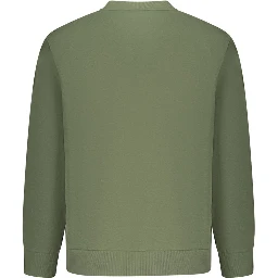Green Cotton Men's Sweatshirt